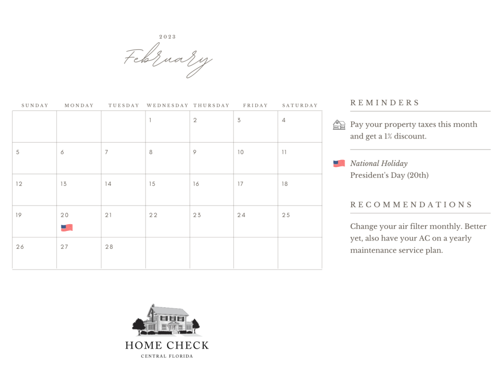 February 2023 Calendar Image