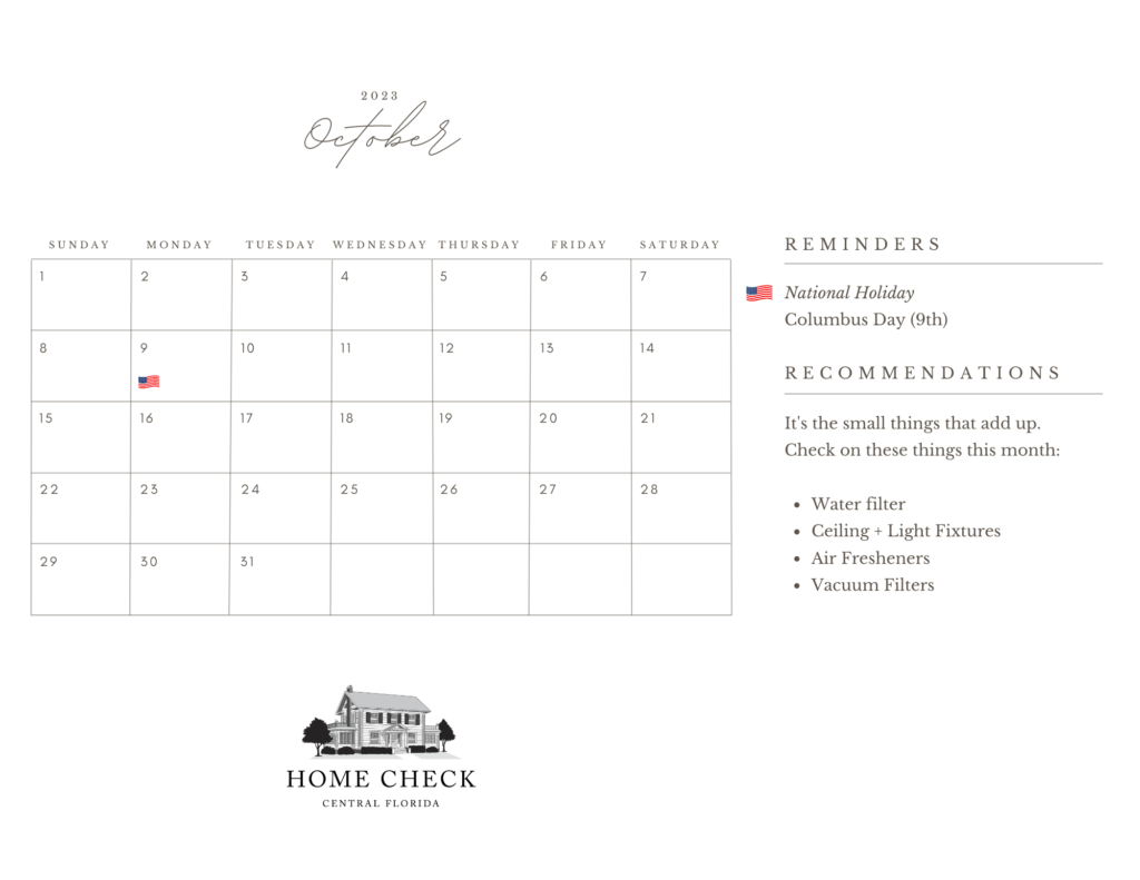October 2023 Calendar Image