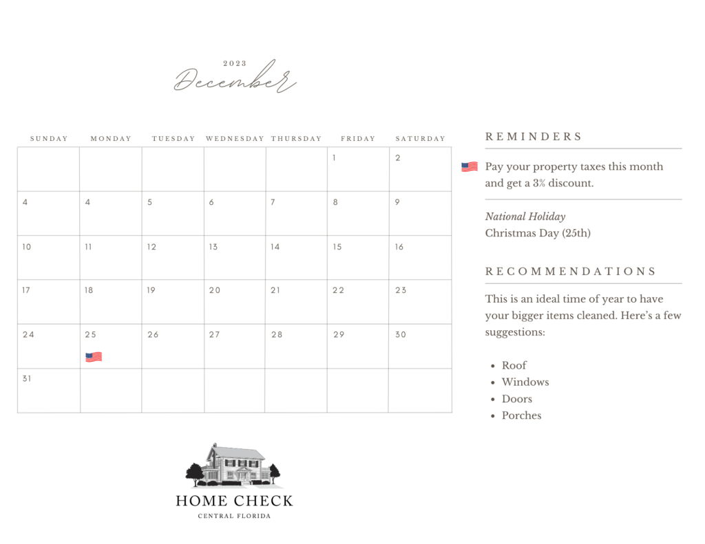 December 2023 Calendar Image